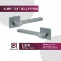 Ручки дверные Bussare CANTO ESTA A-76-40 M.CHROME мат. хром, на квадратной розетке