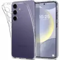 Чехол Spigen на Samsung Galaxy S24 (ACS07343) Liquid Crystal / Спиген чехол для Галакси С24 силиконовый, противоударный, с защитой камеры, прозрачный