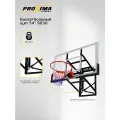 Баскетбольный щит Proxima 54' S030, размер 136х80 см, регулировка высоты