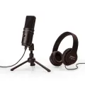 Zoom ZUM-2 PMP - Набор для подкастеров, USB-микрофон, наушники, настольная стойка, крепеж, ветрозащита, USB-кабель
