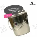Ведро Mr.Kranch из нержавеющей стали с креплением для клеток и вольеров 9,8 л