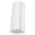 Вытяжка кухонная цилиндрическая островная MEFERI TUBE40WH ISLA POWER на 40 см, белая, производительность 850 м3/ч