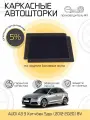Шторки EscO PREMIUM 90-95% на Audi A3 3 (2012 - по н. в.) хэтчбэк (5 дверей) 8V на Задние двери, крепятся на Магнитах ЭскО /Каркасные автошторки