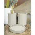 Набор для ванной White Rose ND Play (диспенсер, стакан, мыльница), керамика