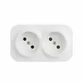Legrand Quteo IP 20 Белый Розеточный блок с предварительным подключением 2 x 2К без шторок - 16 A - 250 В 782231
