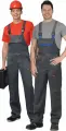 Полукомбинезон рабочий, спецодежда сириус-профессионал темно-серый (Размер 44-46\182-188)