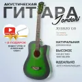 Гитара акустическая 38 Зелёная Матовая (Инструмент начинающего музыканта, Jordani JD3820 GR)