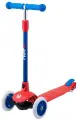 Самокат 3-х колесный RIDEX Hero, 120/80 мм, красный/синий