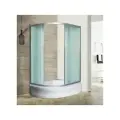Душевой уголок River Don 90/70/24 MT R с поддоном, стекло матовое, профиль хром