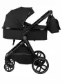 Коляска-трансформер 3 в 1 для новорожденных Jovola Folk W, всесезонная с утепленным вкладышем, черный