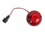 Фонарь задний круглый красный. Стоп сигнал (габаритные огни). Для установки на автобусы, троллейбусы, грузовые машины - 1 шт.