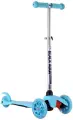 Самокат 3-х кол. кикборд, со свет. колеса синий до 25кг MG002A АВТ сам