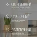 Шкаф-пенал Копенгаген с ящиками и полками для вещей ЛДСП Дуб самдал / МДФ Белый матовый 55х37х186