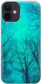 Силиконовый чехол на Apple iPhone 12 Mini / Эпл Айфон 12 мини с рисунком Голубое небо в ветках