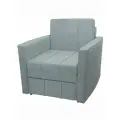 Кресло-кровать StylChairs Сёма детское, обивка: велюр, цвет: светло-серый