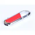 Флешка для нанесения логотипа в виде карабина (128 Гб / GB USB 2.0 Красный/Red 060 гравировка)