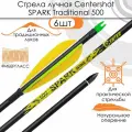 Стрела лучная фибергласс Centershot Spark 500 натуральное оперение 4 (6шт.)