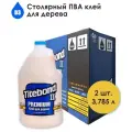 Titebond II Premium Wood Glue влагостойкий ПВА 3,785 л, коробка 2 шт