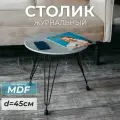 Журнальный столик круглый Лофт