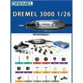 Резная машина Dremel 3000-1/26, 26 насадок, регулировка скорости, серый