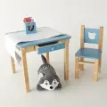 Детский стол и стул растущий из березы от года Forest Blue SIMBA