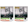 Purina Pro Plan Сухой корм для взрослых кошек красивая шерсть и здоровая кожа с лососем (Optiderma Elegant) 12372590 12538950 0.400 кг 34430 (2 шт)