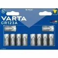 Батарейка Varta Lithium Cylindrical CR123A/CR17345 , 1430 mAh , ( 10 ) шт. в блистере, 06205301461