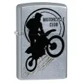 Оригинальная бензиновая зажигалка ZIPPO с покрытием Street Chrome, латунь/сталь, серебристая, матовая, 38x13x57 мм