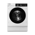Встраиваемая стиральная машина KWMI 14V87 KORTING белый, загрузка 8 кг, 1400об/мин, 15 программ