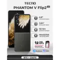 Смартфон TECNO Phantom V Flip2 5G 8/256ГБ, серый (moondust grey), +SIM
