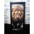 Нарды Lion Лев, с замком, 60x60 см, деревянные, со стеклом.