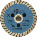 Диск алмазный отрезной Турбо с фланцем Grand hot press (80 мм; М14) TRIO-DIAMOND FHQ445 140080