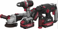 Набор аккумуляторных инструментов P.I.T. P0005-03 (PWS20H-125B, PSB20H-10C, PBH20H-22B)