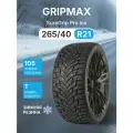 Зимняя шипованная шина GRIPMAX SureGrip Pro Ice 265/40R21 105T XL BSW