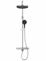 Душевая система Rose с тропическим, верхним тропическим душем и ручной лейкой, хром
