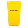 Упаковка д/сбора мед. отходов Бак с педалью кл. Б желтый 25 л, 2 штуки, сзпи