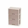 Комод Колорит 3 -х секционный бежевый , 475х300х710 мм