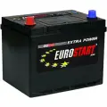 Аккумулятор автомобильный EUROSTART Extra Power Asia (нижний борт) 70 Ah 550 A прямая полярность 260x175x225