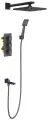 Встраиваемая душевая система для ванны Timo Tetra-Thermo (SX-0199/03SM) с термостатом, черная