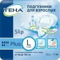 Подгузники для взрослых ТЕНА Slip Plus, L, 10 шт.