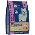 Brit Premium Dog Puppy and Junior Small 3кг курица для щенков и молодых собак (1–12мес.) мелких пород 1–10кг