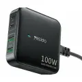 Сетевое зарядное устройство Yesido YC41 Desktop Gan Charger, 2C+2U, 100W, EU вилка, Кабель 150 см, Черный