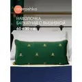 Наволочка декоративная Moroshka Zolotoy Roy, 30x60 см, бархат, с вышивкой