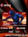 Монитор MSI 27 4K 240 Гц, MPG272URXQD-OLED. черный