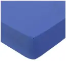 Простыня 90х200 на резинке (борт 20 см) поплин Синий