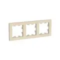 Рамка электроустановочная Systeme Electric (Schneider Electric) AtlasDesign, 3 пост, бежевый, ATN000203, 5 шт.