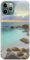 Силиконовый чехол на Apple iPhone 11 Pro / Эпл Айфон 11 Про с рисунком Каменистый пляж