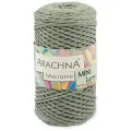 Пряжа ARACHNA Macrame Mini Lurex 75% хлопок, 15% полиэстер, 10% люрекс 4 шт. х250г 200м №45 светлый хаки-серебряный