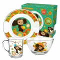 Набор посуды Чебурашка – Специальная серия (3 предмета / стекло) (307109)