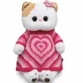 Кошка Ли-Ли LK-098 в вязанном платье с сердцем 27 см